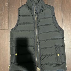 J. Crew Women black Puffer Vest